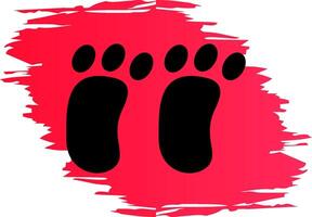 Footprint Creative Icon Design vector