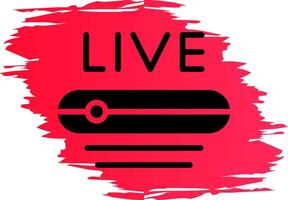 Live Stream Creative Icon Design vector