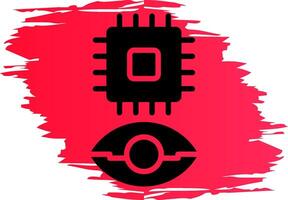 Eye Augmentation Creative Icon Design vector