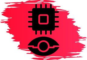 Eye Augmentation Creative Icon Design vector