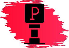 Parking Sign Creative Icon Design vector