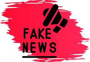 Fake News Creative Icon Design vector