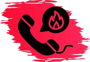 Emergency Call Creative Icon Design vector