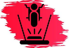 Arkansas moto montando creativo icono diseño vector
