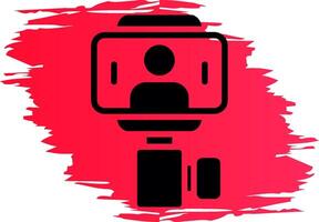 Selfie Stick Creative Icon Design vector
