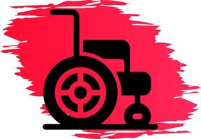 Wheelchair Creative Icon Design vector