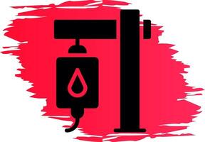 Blood Transfusion Creative Icon Design vector