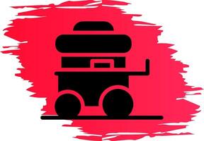 Food Cart Creative Icon Design vector