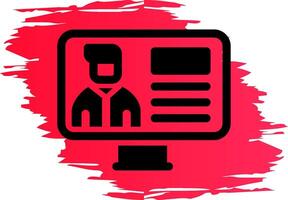 Online Lecture Creative Icon Design vector