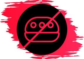 No Food Creative Icon Design vector