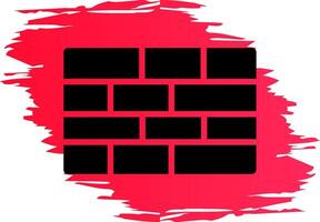 Brick Wall Creative Icon Design vector