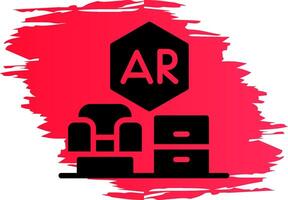 Ar House Decoration Creative Icon Design vector