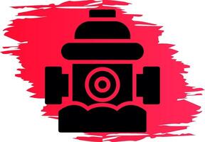 Fire Hydrant Creative Icon Design vector