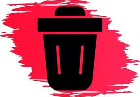 Trash Bin Creative Icon Design vector