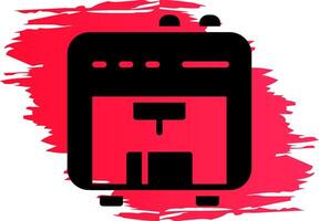 3D Printer Creative Icon Design vector