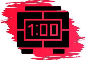 Digital Clock Creative Icon Design vector