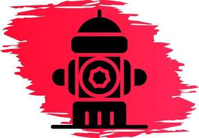 Hydrant Creative Icon Design vector