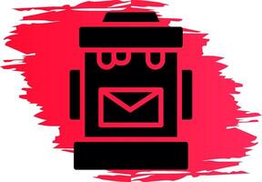 Postbox Creative Icon Design vector