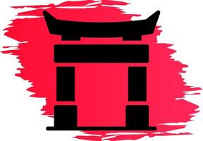 diseño de icono creativo de puerta torii vector