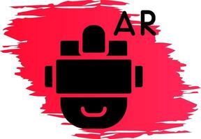 Ar Helmet Creative Icon Design vector