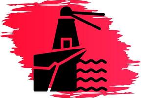 Lighthouse Landscape Creative Icon Design vector