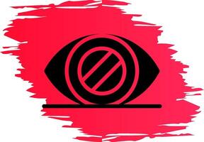 Glaucoma Creative Icon Design vector