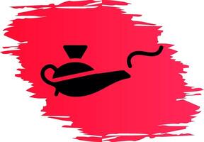 Magic Lamp Creative Icon Design vector