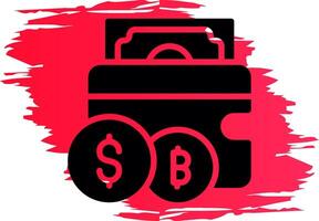 Cryptowallet Creative Icon Design vector