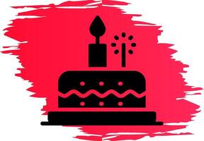 Birthday Cake Creative Icon Design vector