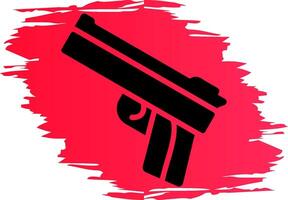 Police Gun Creative Icon Design vector