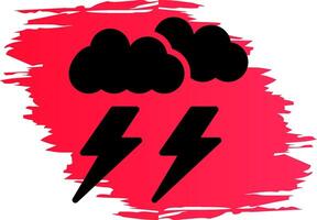 Lightning Creative Icon Design vector