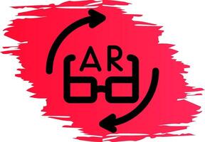 Ar Glasses Creative Icon Design vector