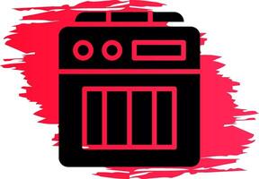 Amplifier Box Creative Icon Design vector