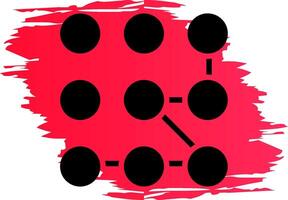 Pattern Lock Creative Icon Design vector