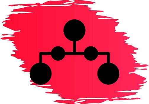 Circle Picture Hierarchy Creative Icon Design vector