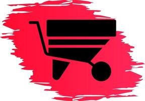 Wheelbarrow Creative Icon Design vector