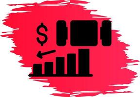 Bankruptcy Creative Icon Design vector