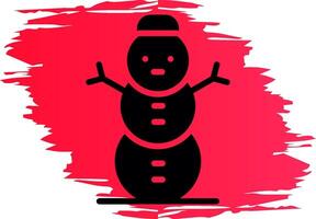 Snowman Creative Icon Design vector