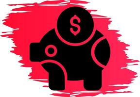 Piggy Bank Creative Icon Design vector