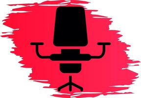 Desk Chair Creative Icon Design vector