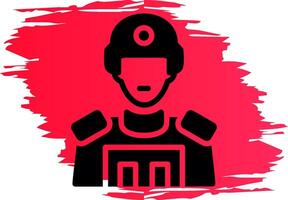 Soldier Creative Icon Design vector