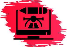 Digital Art Creative Icon Design vector