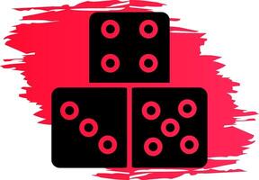 Domino Piece Creative Icon Design vector