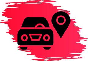 Car Location Creative Icon Design vector