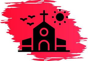 diseño de icono creativo de iglesia vector