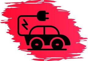 Electric Car Creative Icon Design vector