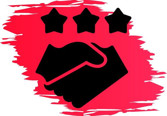 Game Handshake Creative Icon Design