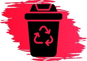 Recycling Bin Creative Icon Design vector