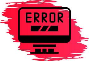 Error Creative Icon Design vector