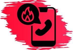 Emergency Call Creative Icon Design vector